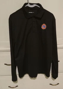 76 Gas Stations Employee Black Polo Shirt Size M - Picture 1 of 4