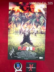 JOHN MCGINLEY AUTOGRAPHED SIGNED 11x17 PHOTO! PLATOON! SGT O'NEILL! BECKETT COA! - Picture 1 of 4