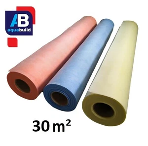 30m² AQUA BUILD Waterproof Tanking Decoupling Membrane Fleece Matting Mat - Picture 1 of 12