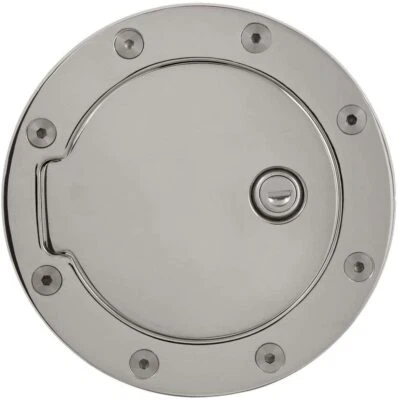 Bully Chrome Plated Fuel Door Cover With Lock - Ford Truck Excursion,  GD-201CK — 第 1/2 张图片