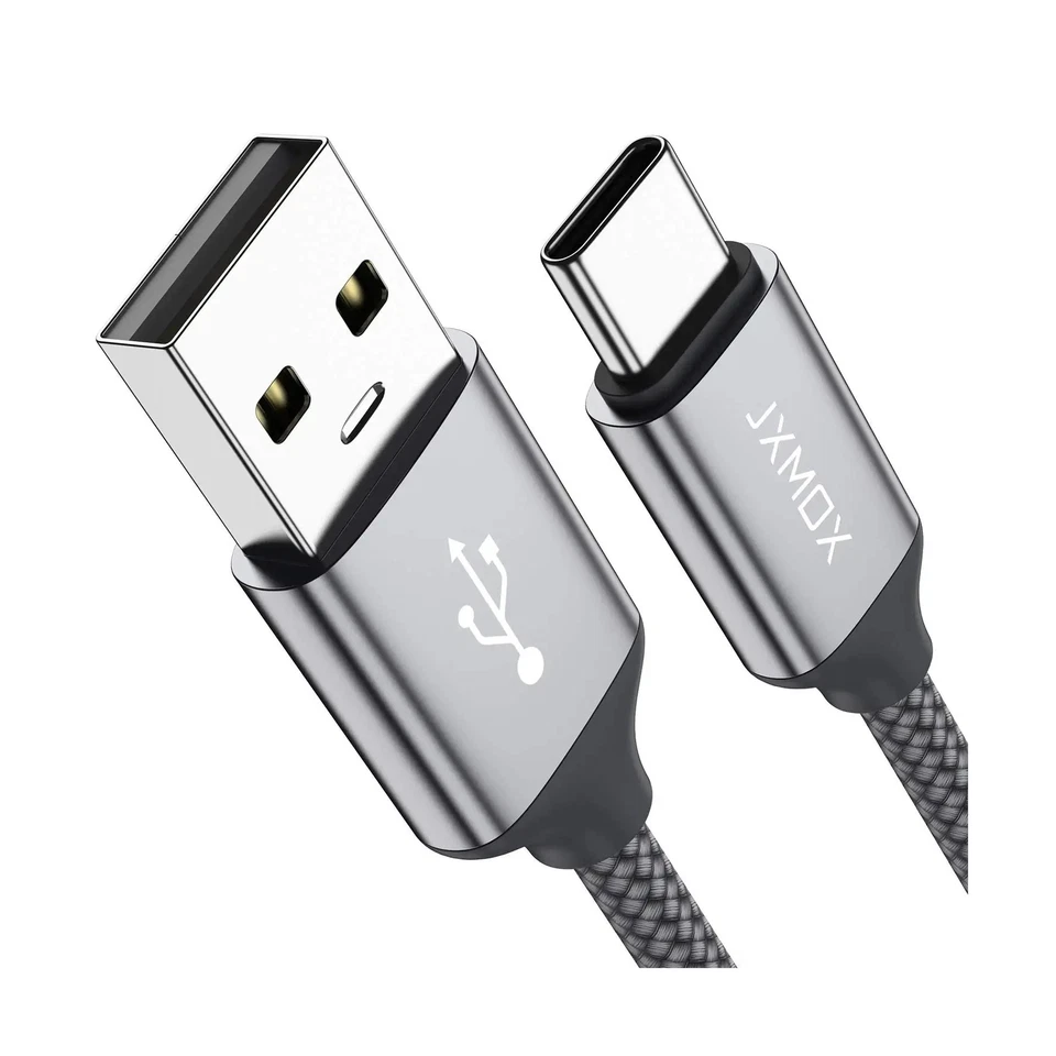 USB Type C Charging Cable 2 Pcs Fast Charger Data Sync Cord Reversible Connector