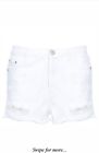 Cotton Woman White Shorts Glamorous Size 12