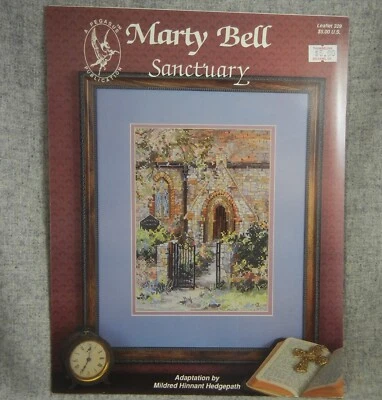 Sanctuary Marty Bell Cross Stitch Pegasus First Church Mildred Hedgepath - Image 1 of 2