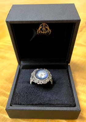 ELDEN RING × TORCH TORCH Dark Moon Ring Silver 925 Crystal Accessory Japan NEW - Image 1 of 4