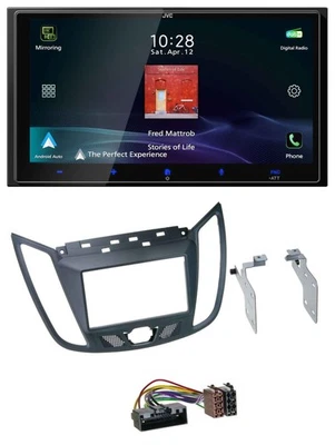 JVC USB Bluetooth 2DIN DAB MP3 Autoradio für Ford C-Max (ab 10) grau - Bild 1 von 4