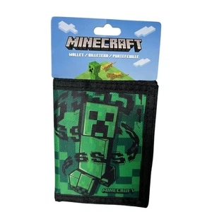MINECRAFT Wallet NEW Nylon Trifold - Lots of Pockets - Picture 1 of 3