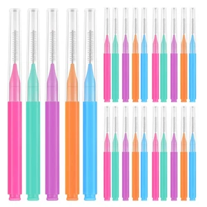 50 Pcs Interdental Brush Cleaner Braces for Groove Cleaning Travel Child Kit - Picture 1 of 12