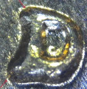 Centavo conmemorativo Lincoln 1960-D, marca de ceca reperforada RPM - moneda de error (e294) - Imagen 1 de 3