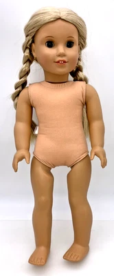 2014年朱莉·阿尔布赖特美国女孩娃娃金色/棕色眼睛穿耳 70 年代故事 — 第 1/4 张图片