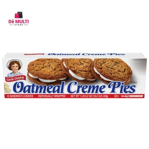 Pasteles de crema de avena, 12 galletas sándwich envueltas individualmente, caja de 16,2 OZ - Imagen 1 de 7