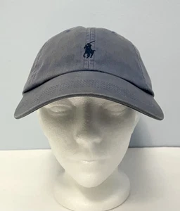 Polo Ralph Lauren Adjustable Baseball Hat Vintage Blue Cap - Picture 1 of 7