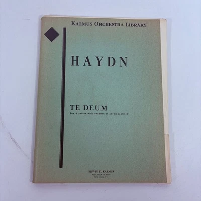 Banda de concierto Haydn Te Deum partitura y piezas biblioteca de orquesta Kalmus Foto 1 de 4