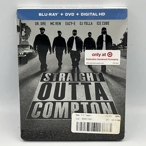 Straight Outta Compton Limited Edition Steelbook Blu-ray + DVD + Digital SEALED! - Picture 1 of 3