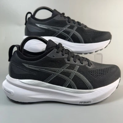 Asics Gel Kayano 31 Mujer 8 Anchos Zapatos para Correr Negro Blanco Entrenador Tenis Encaje Foto 1 de 4