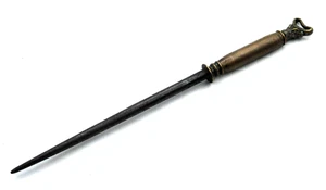 Ancien fusil de boucher marque F.DICK , anse à la tête de taureau en bronze - Picture 1 of 7