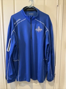 Columbia Golf Texas Rangers 2023 World Series Blue 2XL Men Long Sleeved Shirt - Picture 1 of 7