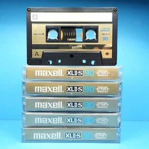 � 5x MAXELL XL II-S 90 * Epitaksjalne * Taśmy Kasety Kasety кассеты * 1984 - Zdjęcie 1 z 5