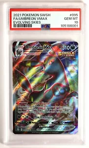 Pokemon TCG Umbreon VMAX - 095/203 Evolving Skies Ultra Rare - PSA 10 - Picture 1 of 2