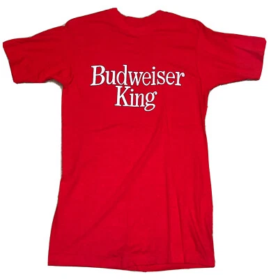 Camiseta vintage Bernstein Budweiser King ponto único NHRA Drag Racing cerveja - Imagem 1 de 4