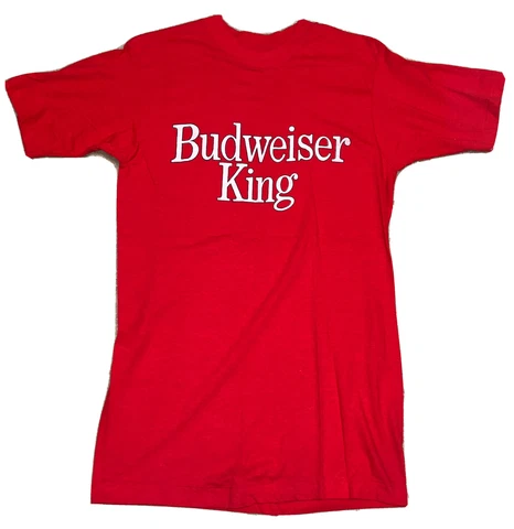 VTG Bernstein Budweiser King Single Stitch NHRA Tee T-Shirt Drag Racing Beer Cover