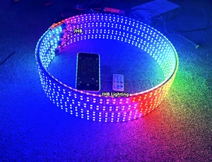 17.5"DOUBLE ROW Double-Sided Remote APP CHASING FLOW LED Trucks Wheel Rim Lights - Bild 1 von 17