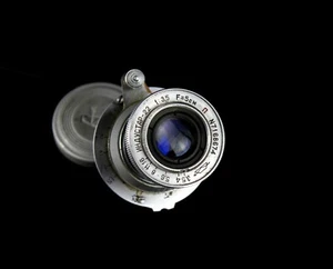 Lens INDUSTAR - 22 Soviet lens (3.5/50mm) Copy Leica Mount m39 Zorki FED LTM - Picture 1 of 11
