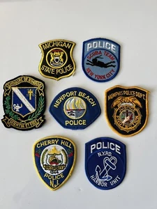 5 Police Sheriff and Law Enforcement Patches From All Over Set Of 7 NY TN MI - Picture 1 of 22
