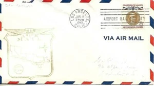 First Flight Cover Los Angeles CA June 11 1961 AAMC# 33E110f - Picture 1 of 1