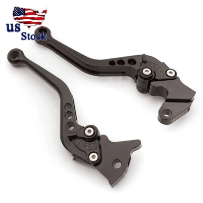 Palancas de freno de embrague cortas negras CNC para Suzuki GSXR600 2006-2010 2009 2008 2007 Foto 1 de 4