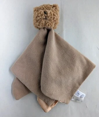 Baby Gap Bronceado Peluche Satinado 2013 Oso 14" Deerfield Peluche Manta de Seguridad Lovey  Foto 1 de 4