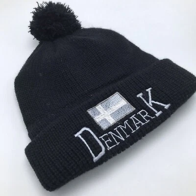 Decky Дании флаг вязаный чулок крышка шляпа эластичной акриловый лыж зимние помпоны - Изображение 1 из 4