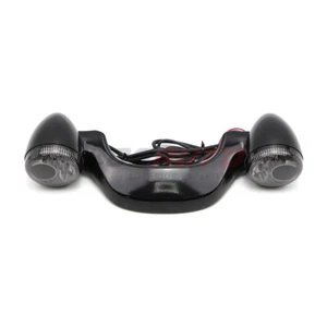 For Harley Road Glide Bullet Rear Brake LED Light Bar Turn Signal Glossy Black - Picture 1 of 10