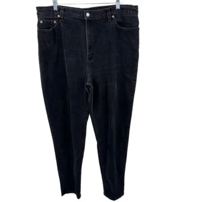 Vintage Levi's 550 Relaxed Fit Tapered Leg Black Denim Jeans Casual Men Sz. 32 - Image 1 of 4