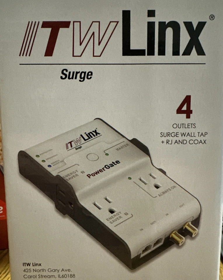 ITW Linx ES4SPC 4 Outlet Surge Lot of 24 - Image 1 of 3