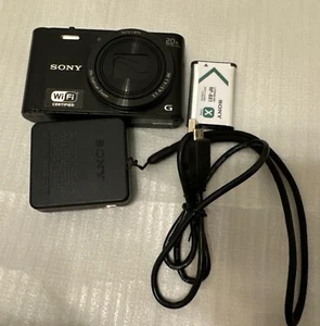 SONY Cyber-Shot DSC-WX300 Digital Camera WiFi 18.2 MP W/Battery & Case Tested - Picture 1 of 6