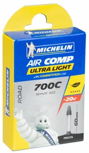 Michelin AirComp Ultra Light Tube 700x18-23mm 60mm Presta Valve - Picture 1 of 1
