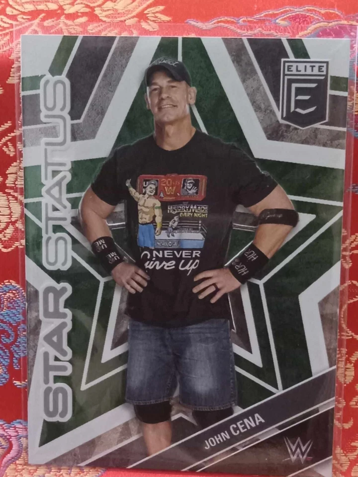 John Cena 2023 Panini Elite WWE Star Status #10 Pro Wrestling Card insert w.w.e. - Image 1 of 1