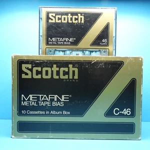 🔴 10x SCOTCH METAFINE C-46 * IEC IV Type 4 * Cassettes Kassetten *SEALED* 1980 - Zdjęcie 1 z 6