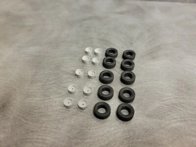 1/64 Farm custom scratch 11L-15 implement tractor tires gray rims small (5 pair) - Image 1 of 4