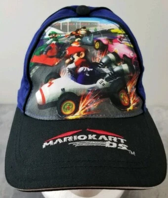 Mariokart DS Niños Sombrero Frontal Gráfico Bordado Logo Luigi Princesa Donk Kong  Foto 1 de 4