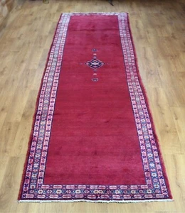 Traditional Vintage Wool Handmade Classic Oriental Area Rug Carpet 382X 100 cm - Picture 1 of 10