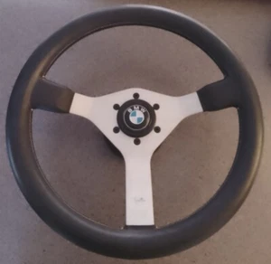 Genuine Bmw Rare Momo Cavallino Steering Wheel With Original Boss Kit Mint - Picture 1 of 8