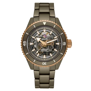 Nuevo Reloj para Hombre Rado Captain Cook Alta Tecnología Cerámica Esqueleto Esfera Gris R32150162 - Imagen 1 de 5