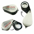 Folding 30XJewelry Antiques Jeweler Led Loupe Magnifier 21mm lens Identification