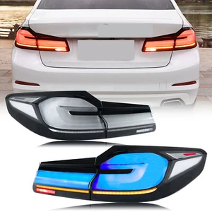 LED Tail Lights for BMW G30 M5 F90 5 Series 2017-2020 Sequential Rear Lamps Blue - Picture 1 of 5