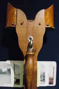 Underwood Perfecscope Stereoskop 3D Viewer mit stereografischen Karten ~ antik 1880er - Bild 1 von 12