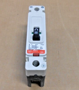 EATON HFD HFD1020 CIRCUIT BREAKER 20 AMP 1 POLE 277V 65KA RED (50+ AVAILABLE) - Picture 1 of 6