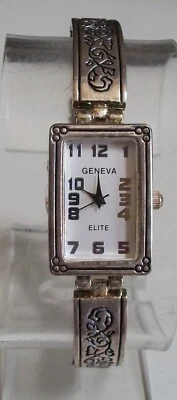 Reloj de pulsera para mujer con esfera de número plateado/marrón correa de cuero moda elegante/casual Foto 1 de 4