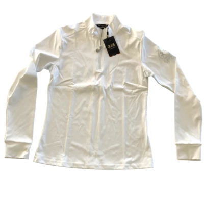 Camisa feminina B Vertigo manga longa iris training show roupa ativa tamanho 6 - Imagem 1 de 4