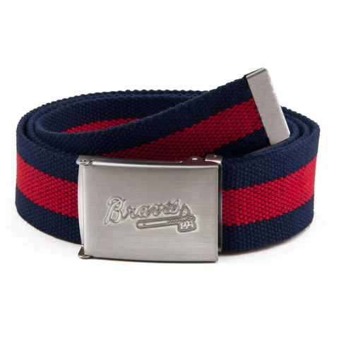 Men's Atlanta Braves Fabric Belt Cover